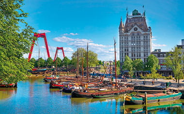 Oude Haven as seen from a balcony in Rotterdam Oude Haven as seen from a balcony in Rotterdam